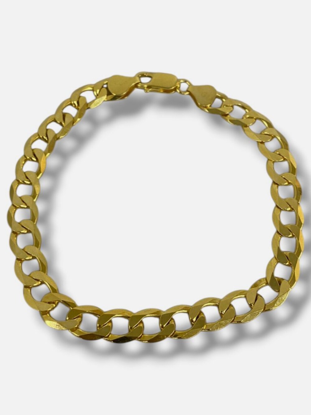 P.Lux Women's Gold Plated Sterling Silver Curb Bracelet